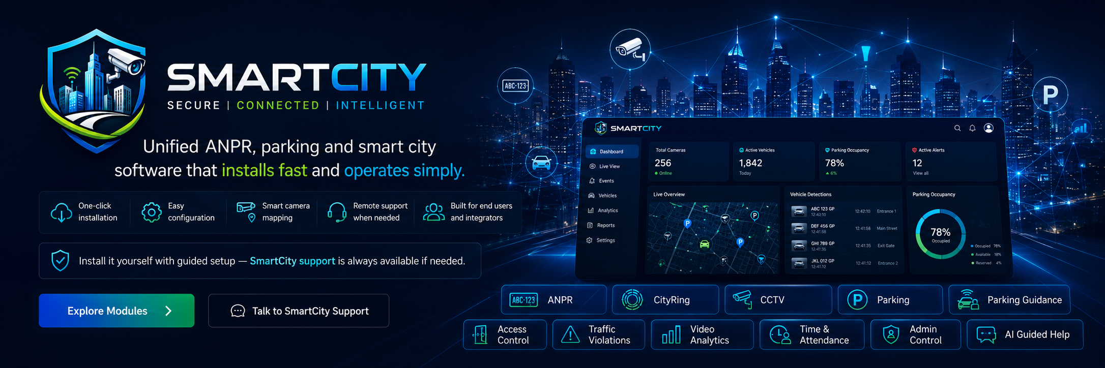 SmartCity Command Center marketing visual
