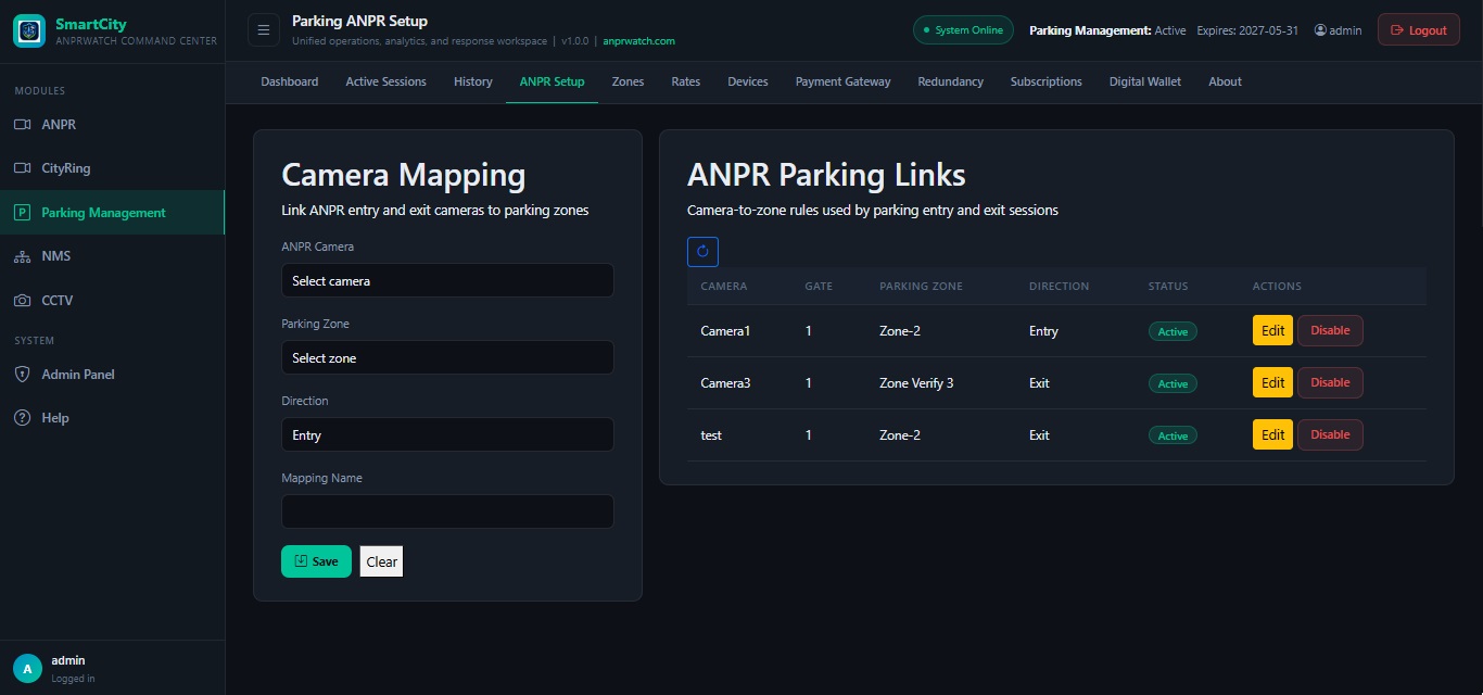 ParkingANPRSetup screenshot
